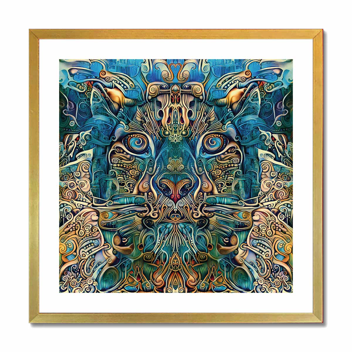 'Snow Leopard' Framed Print