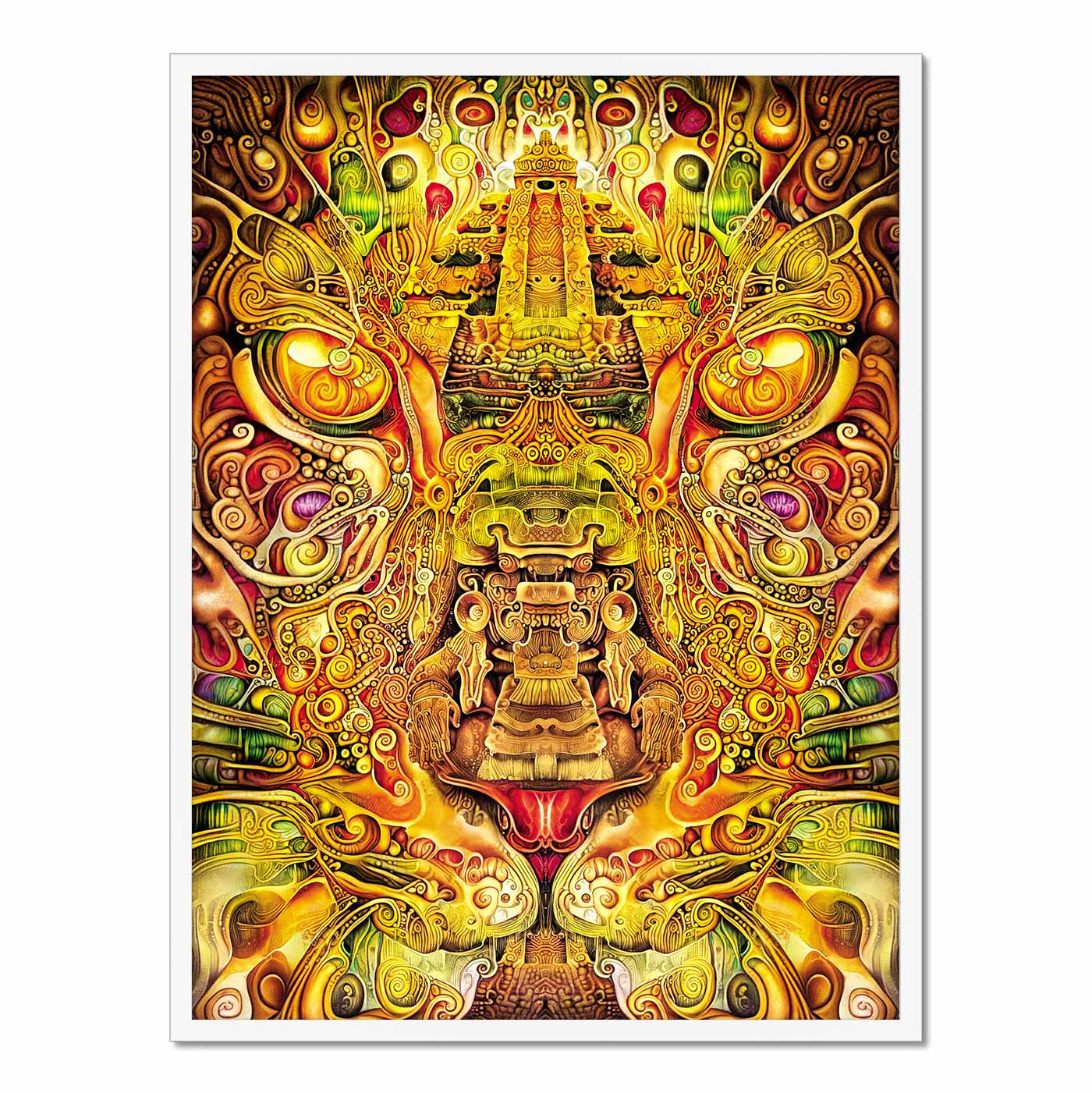 'Aztec Meditation' Framed Print