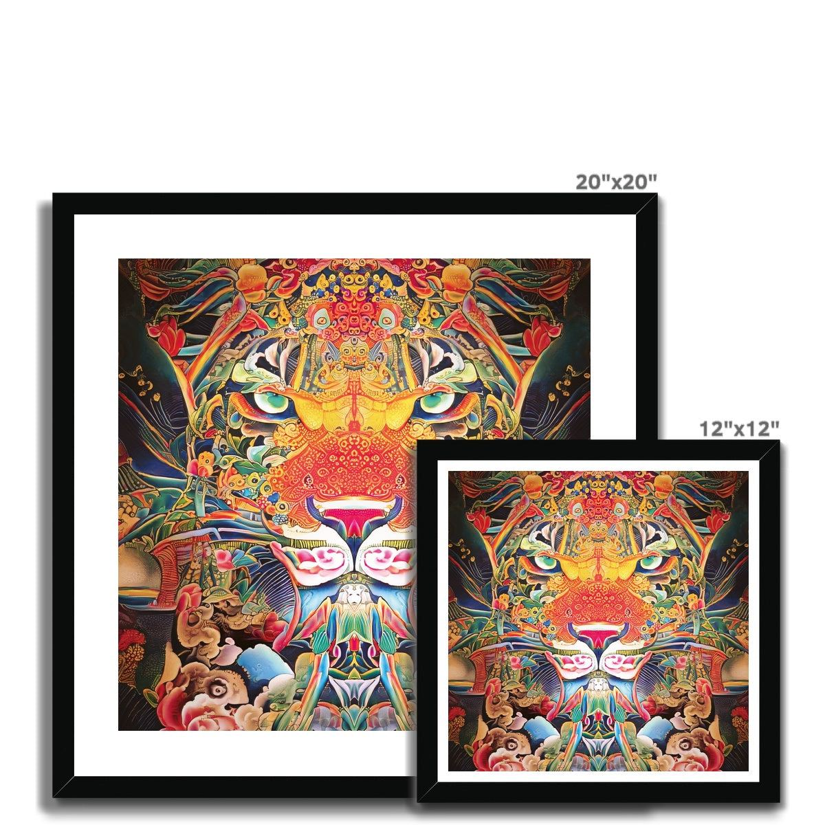 'Ayahuascero Jaguar'  Framed Print
