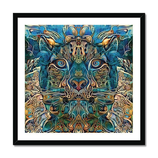 'Snow Leopard' Framed Print