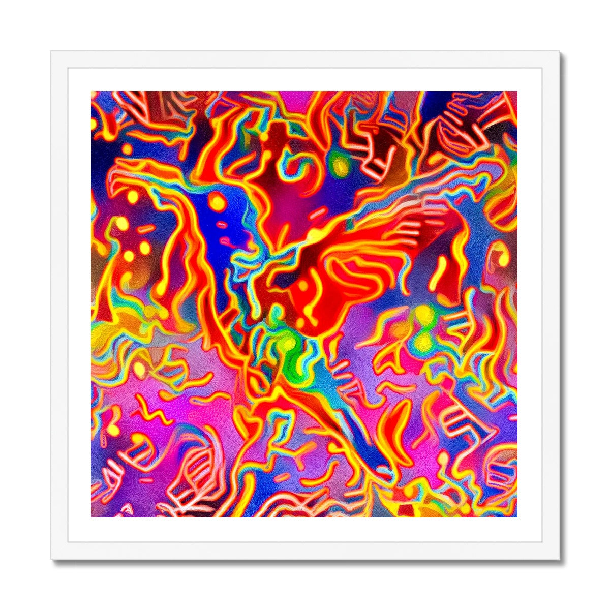 'Huichol Hummingbird' Framed Print