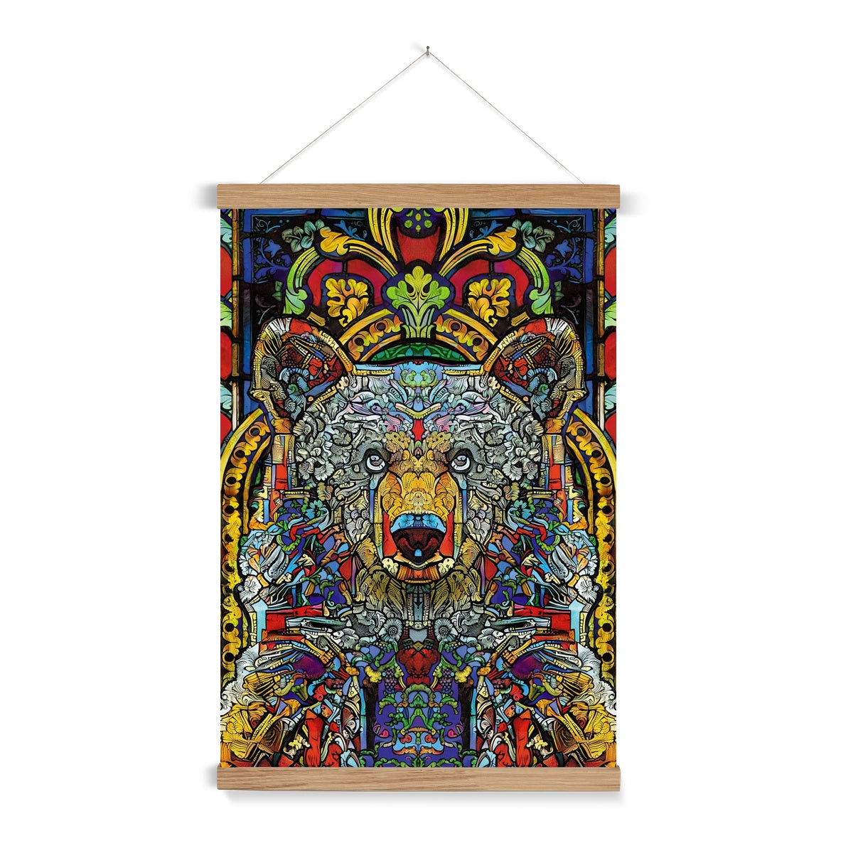 A2 -  N Bear Fine Art Print with Hanger