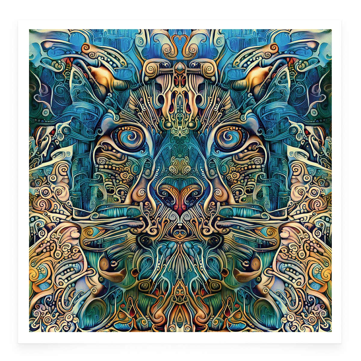 'Snow Leopard' Giclée Print