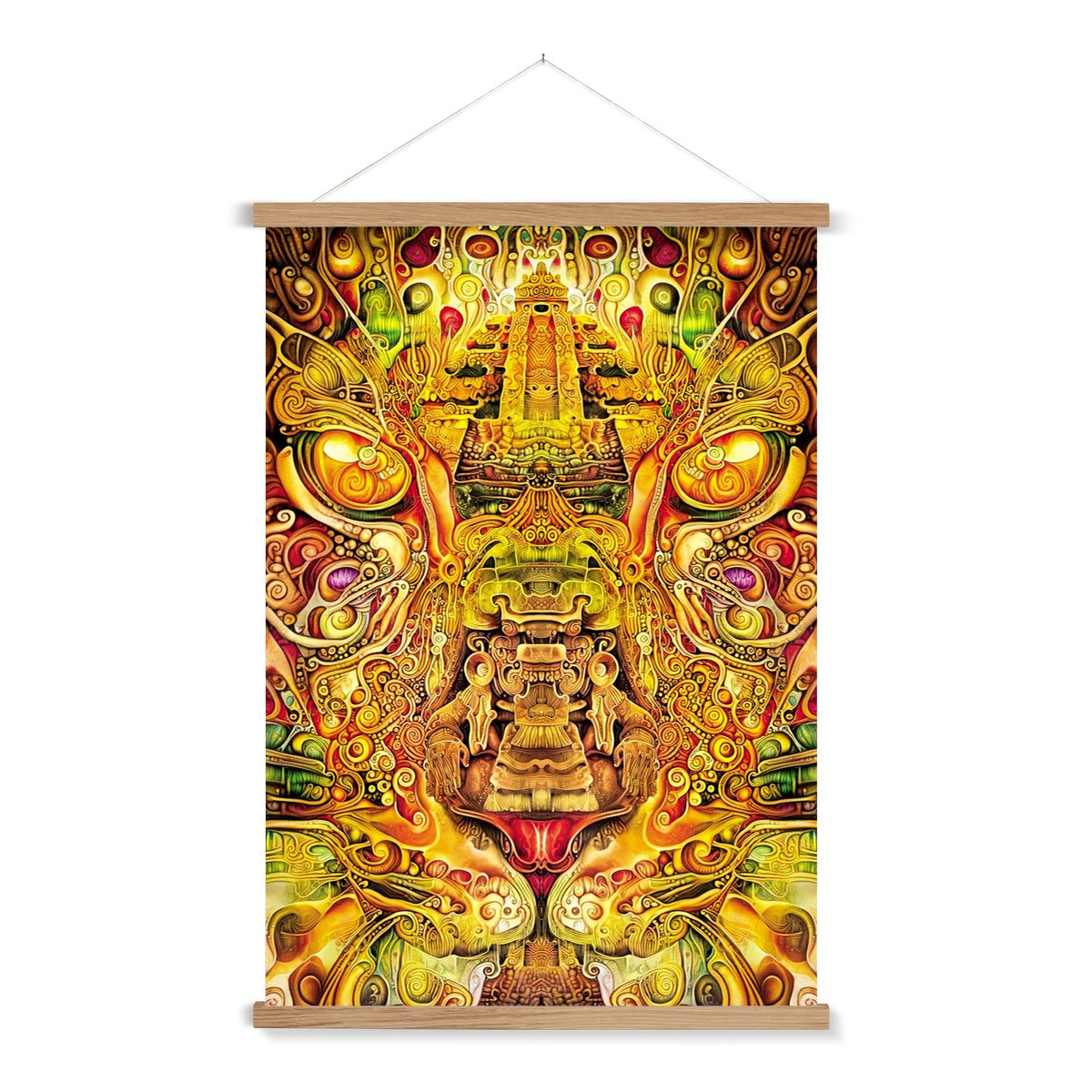 'Aztec Meditation' Open Edition Fine Art Print with Hanger