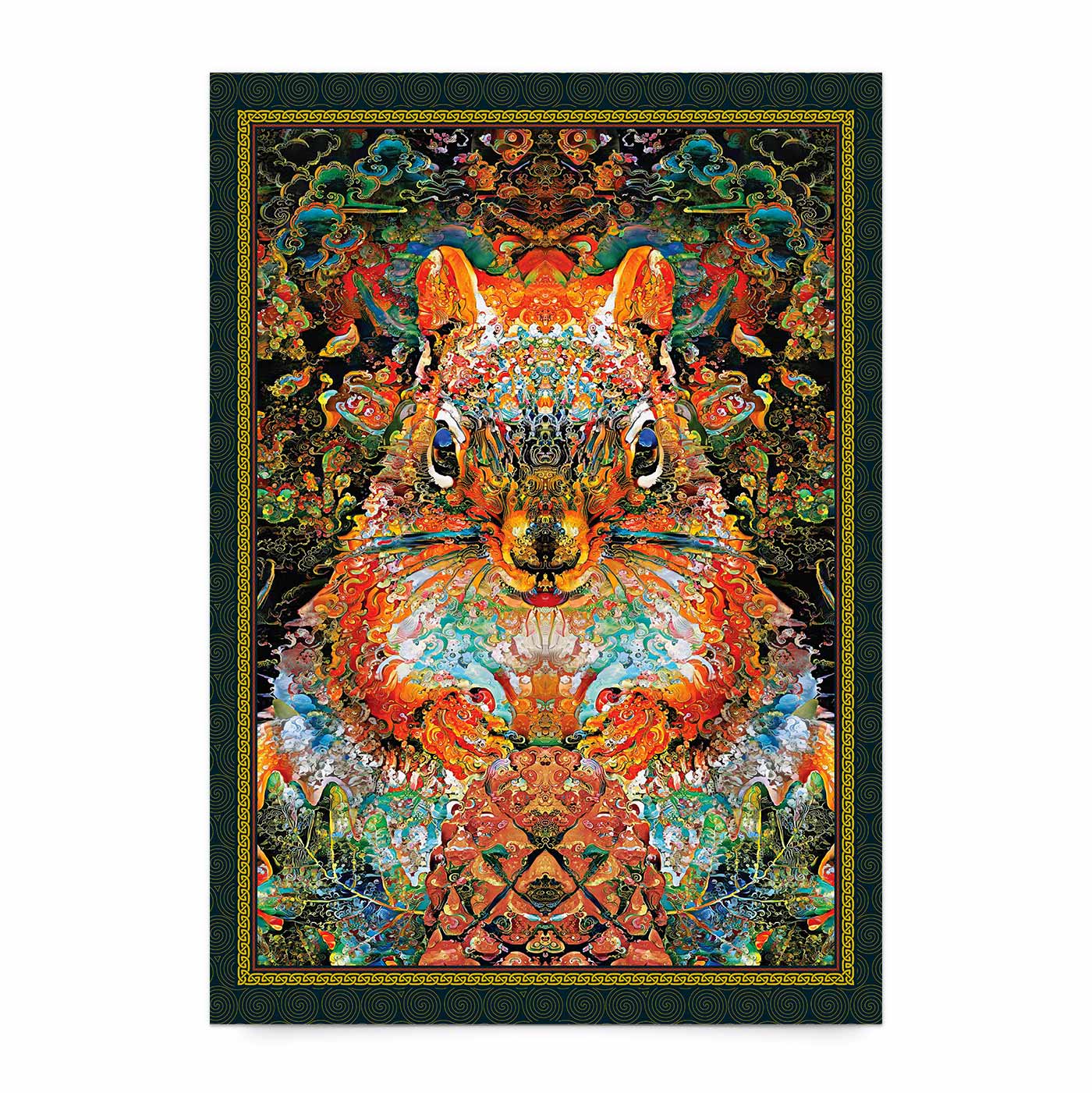 'Medicine Red Squirrel' Fine Art Print