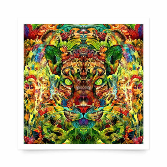 'Ayahuascero Jaguar II' Fine Art Print