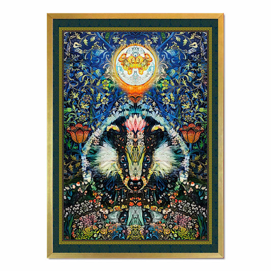 'Medicine Badger Moon' Framed Print