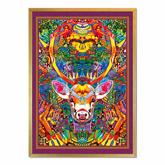 'Medicine Deer' Framed Print