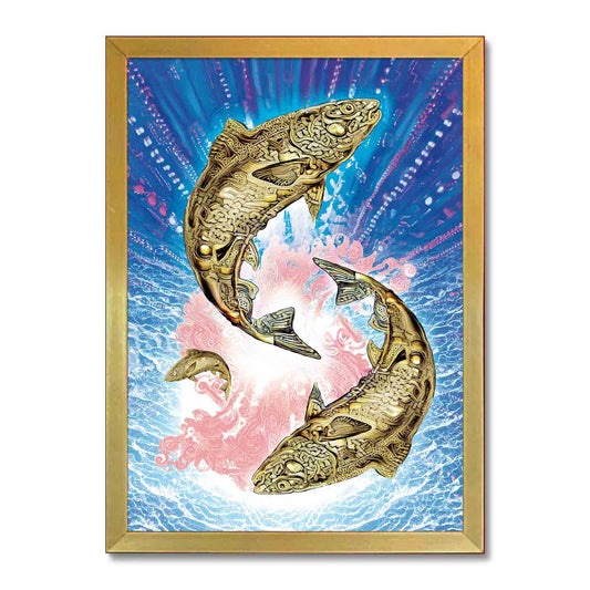 'Celtic Salmon' Framed Print