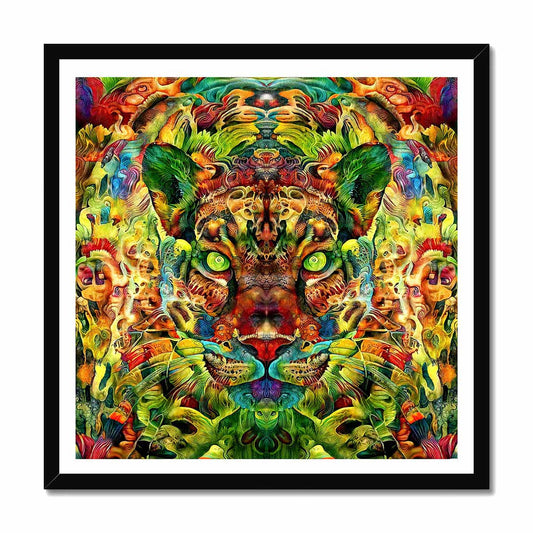 'Ayahuascero Jaguar II' Framed Print