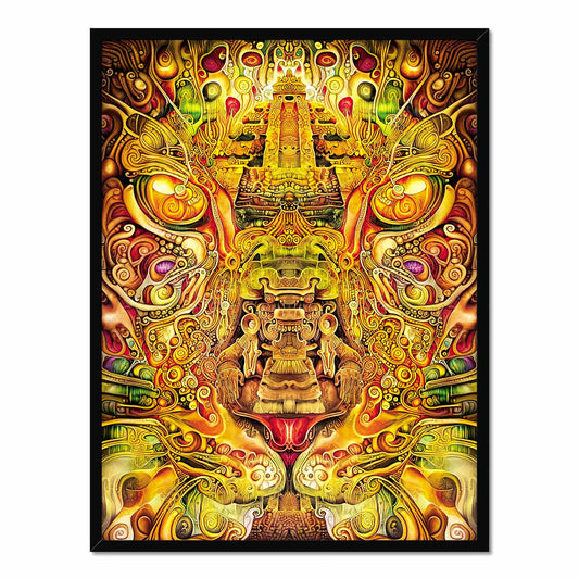 'Aztec Meditation' Framed Print